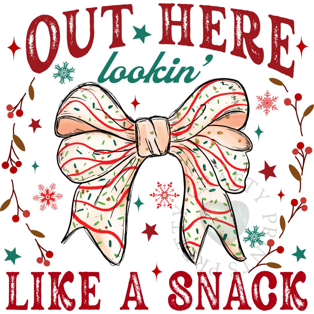 LOOKING LIKE A CHRISTMAS SNACK DECAL