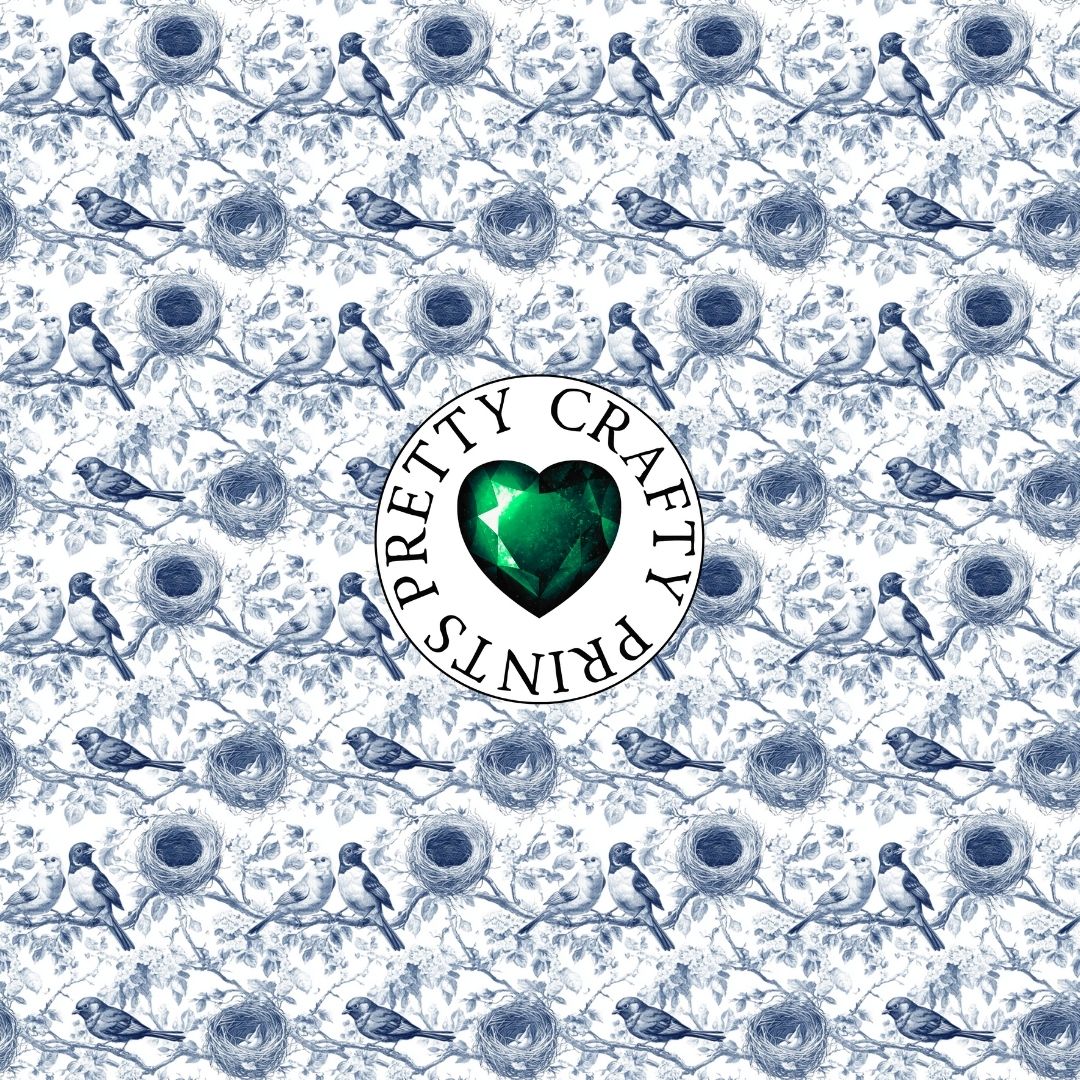 BLUE TOILE BIRDS NEST