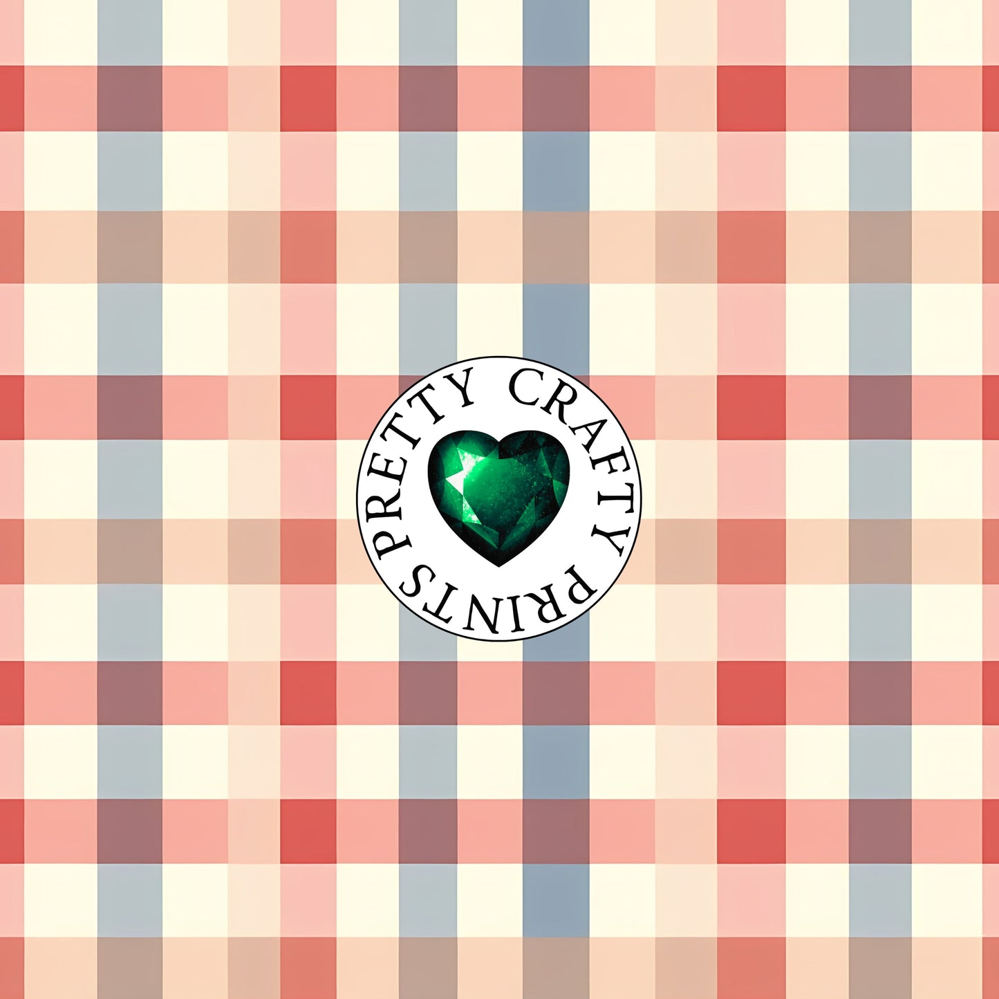 HAPPY FOURTH PLAID ADHESIVE VINYL
