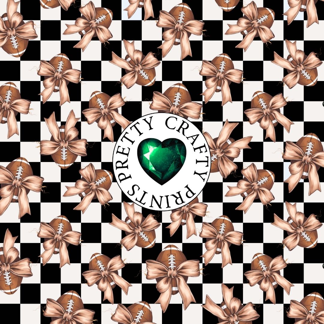 FOOTBALL ON CHECKERED