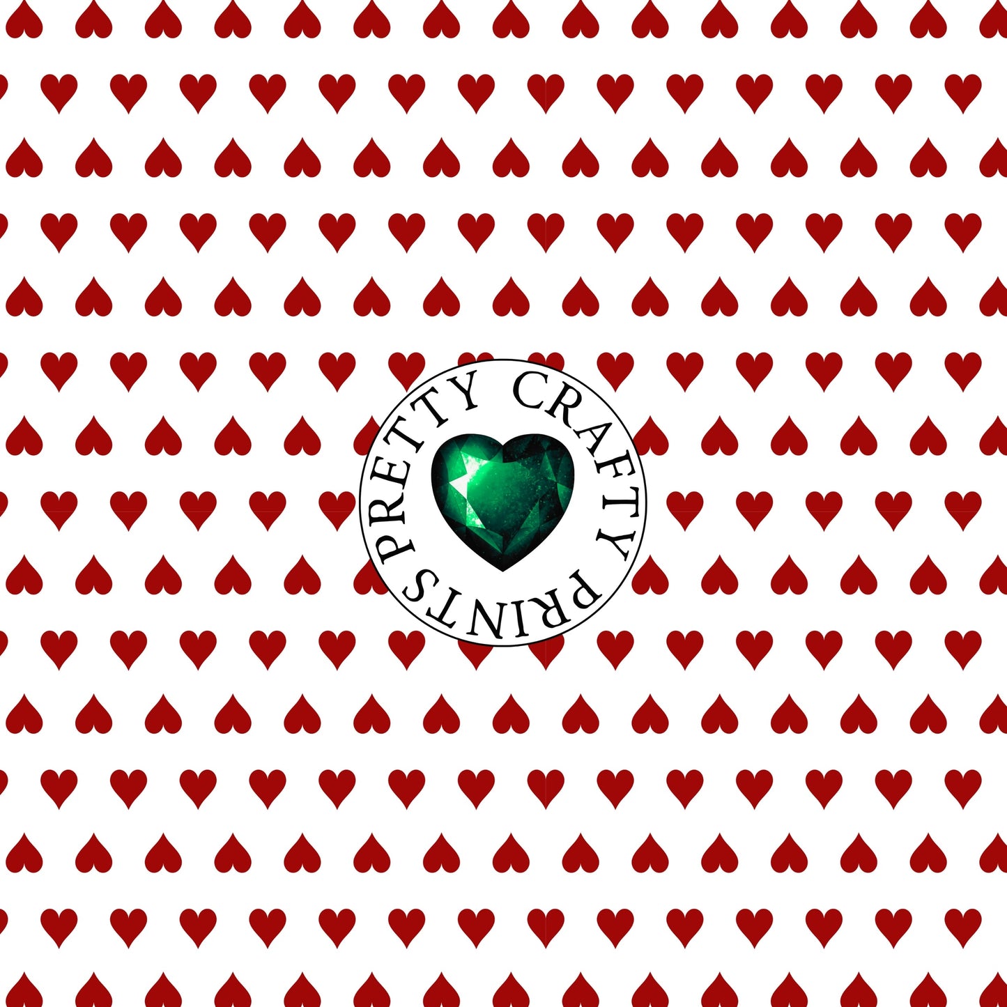 HEARTS ON WHITE OPAQUE VINYL