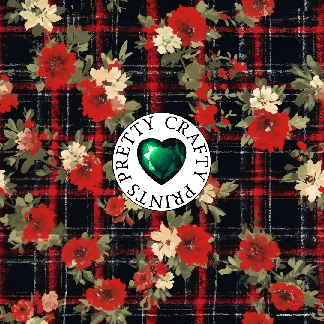 COUNTRY CHRISTMAS ON RED BLACK