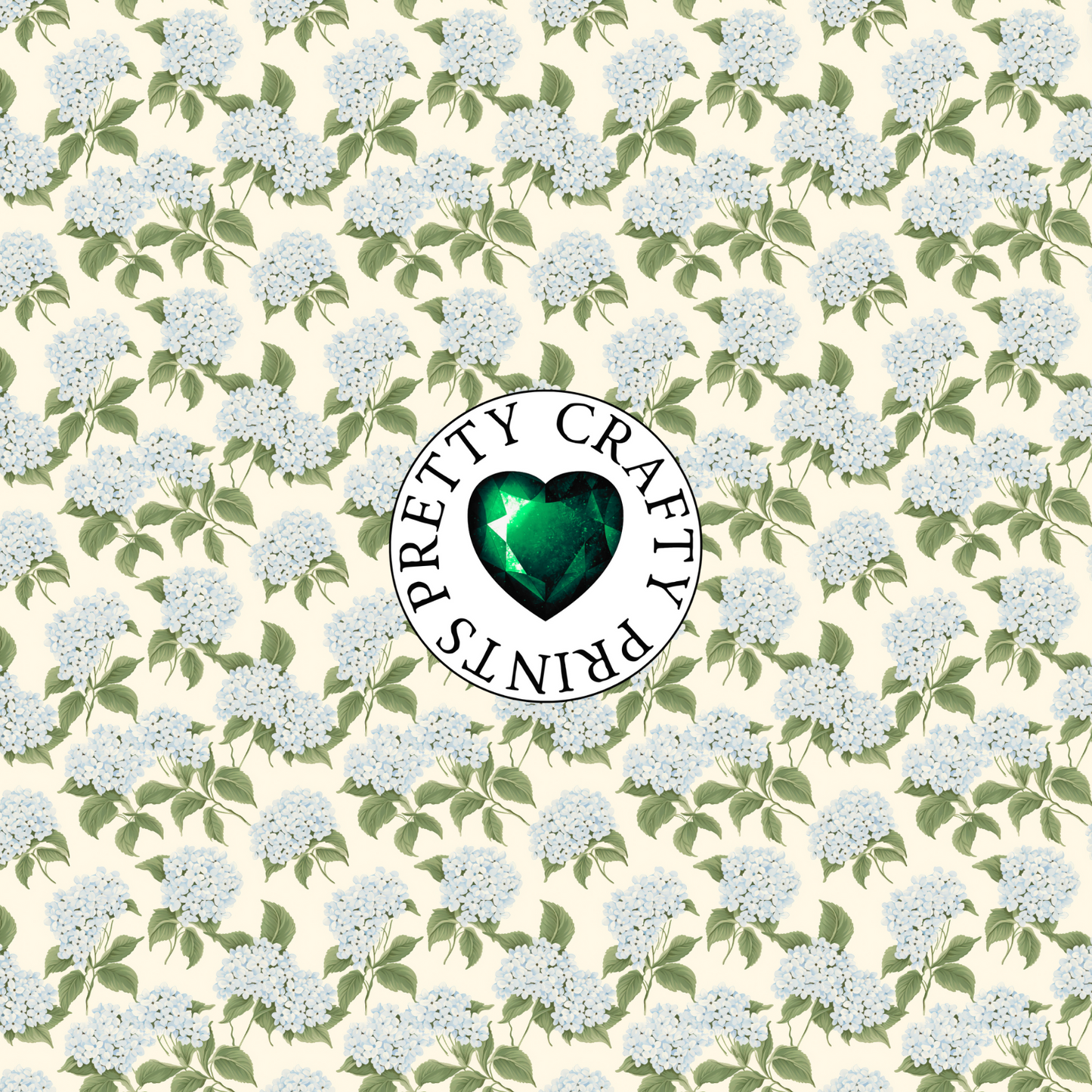 BABY BLUE HYDRANGEAS ADHESIVE VINYL