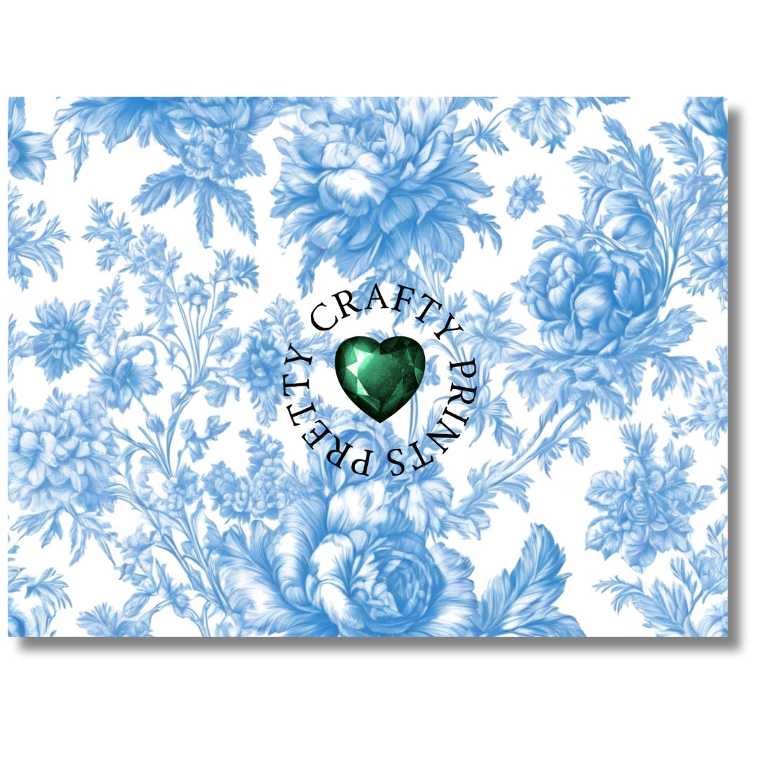 BLUE de JOUY TABLETOP PHOTO BACKDROP