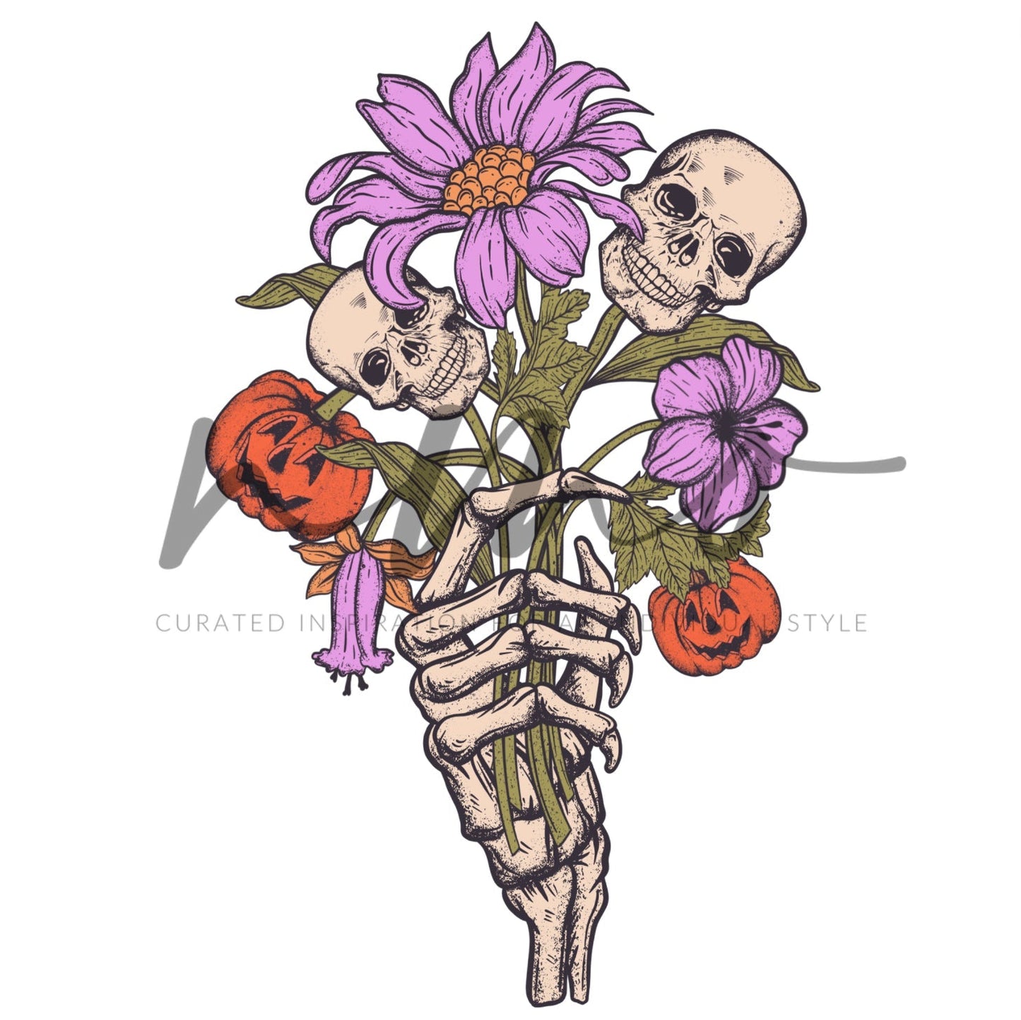 OCTOBER FLOWERS UV DECAL