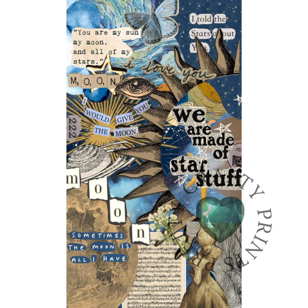 CELESTIAL COLLAGE LARGE DECAL