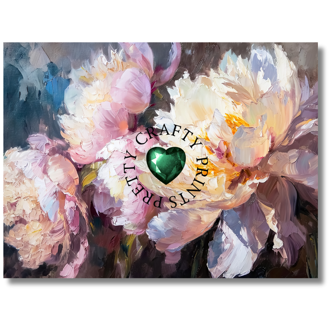 DUOTONE WHITE PEONIES TABLETOP PHOTO BACKDROP