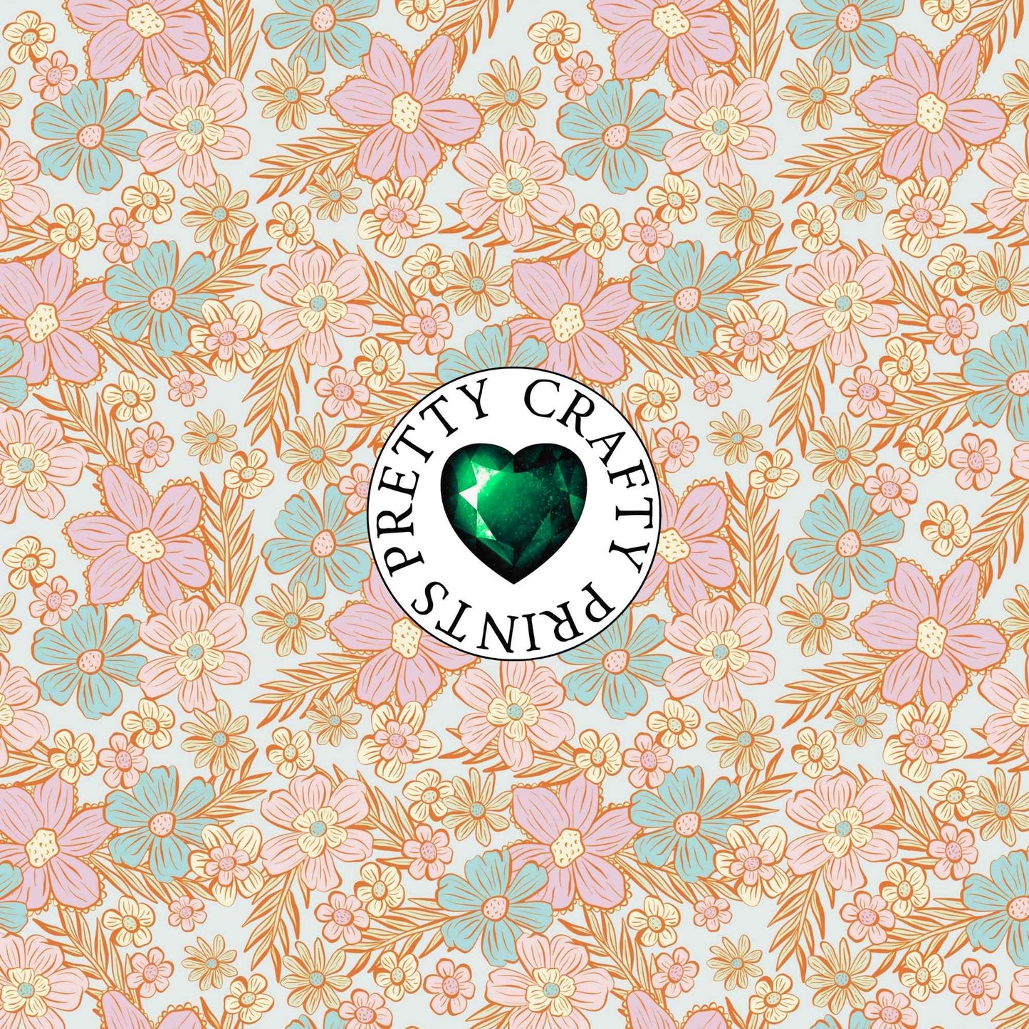 MAUI FLOWERS OPAQUE VINYL