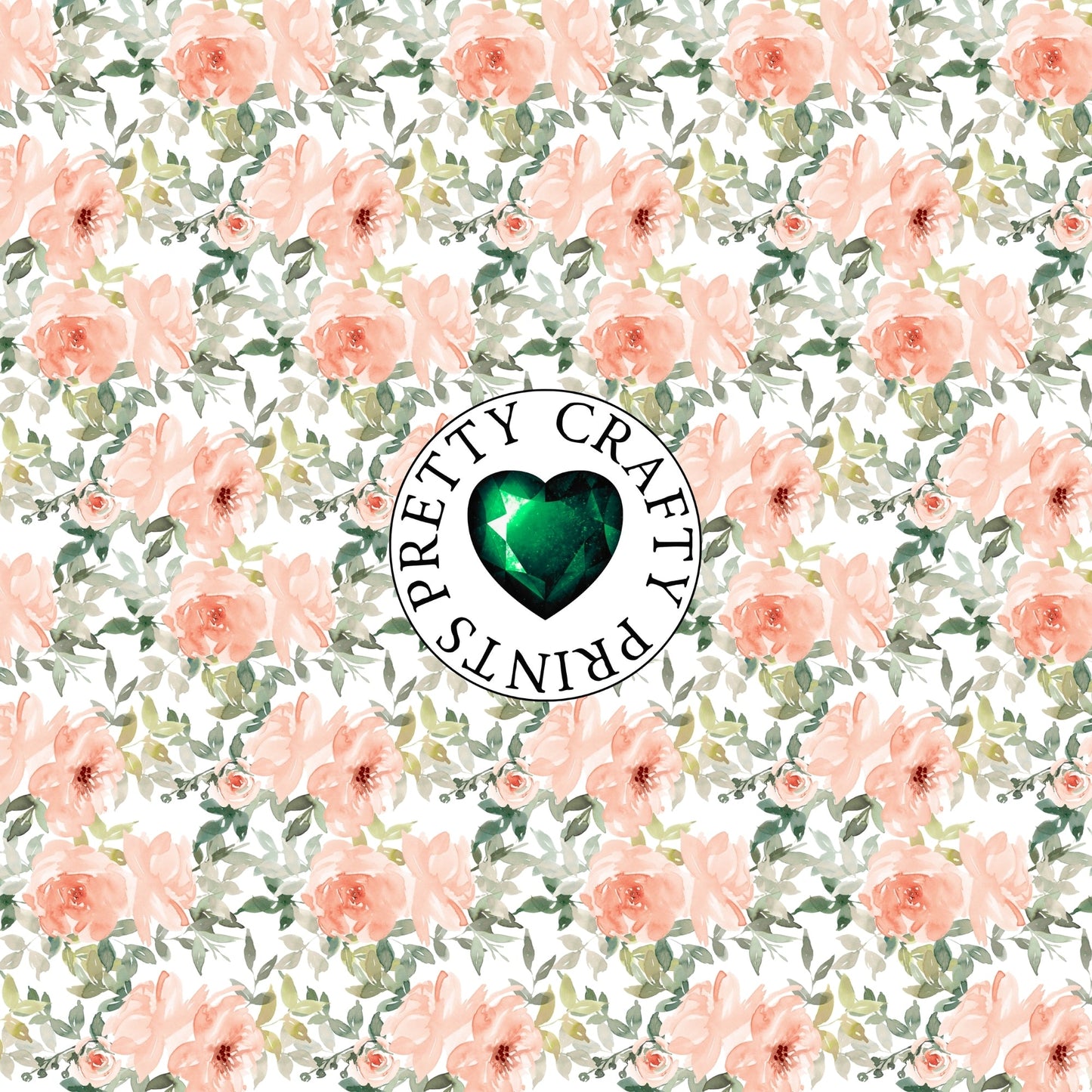 PEACH ROSES ADHESIVE VINYL