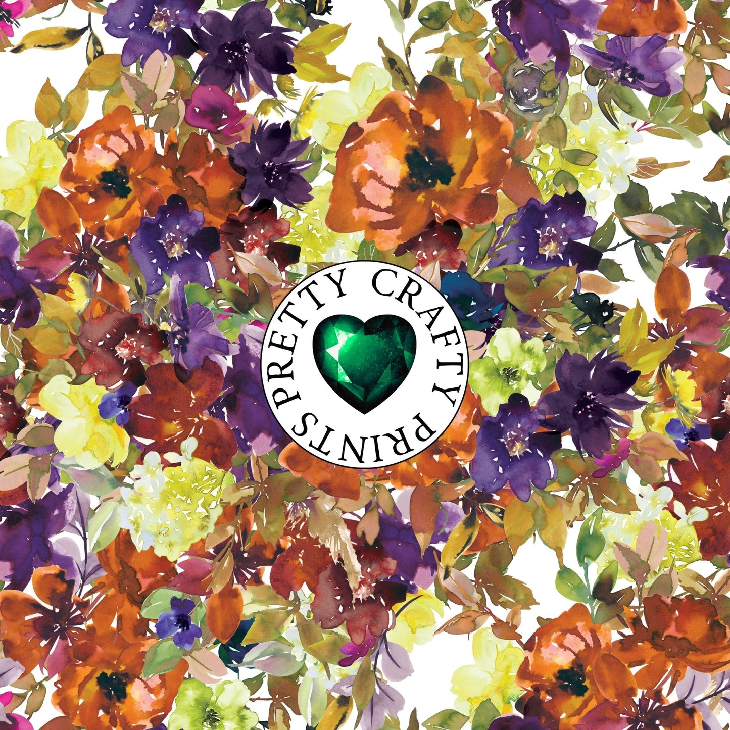 PURPLE ORANGE AUTUMN ADHESIVE VINYL