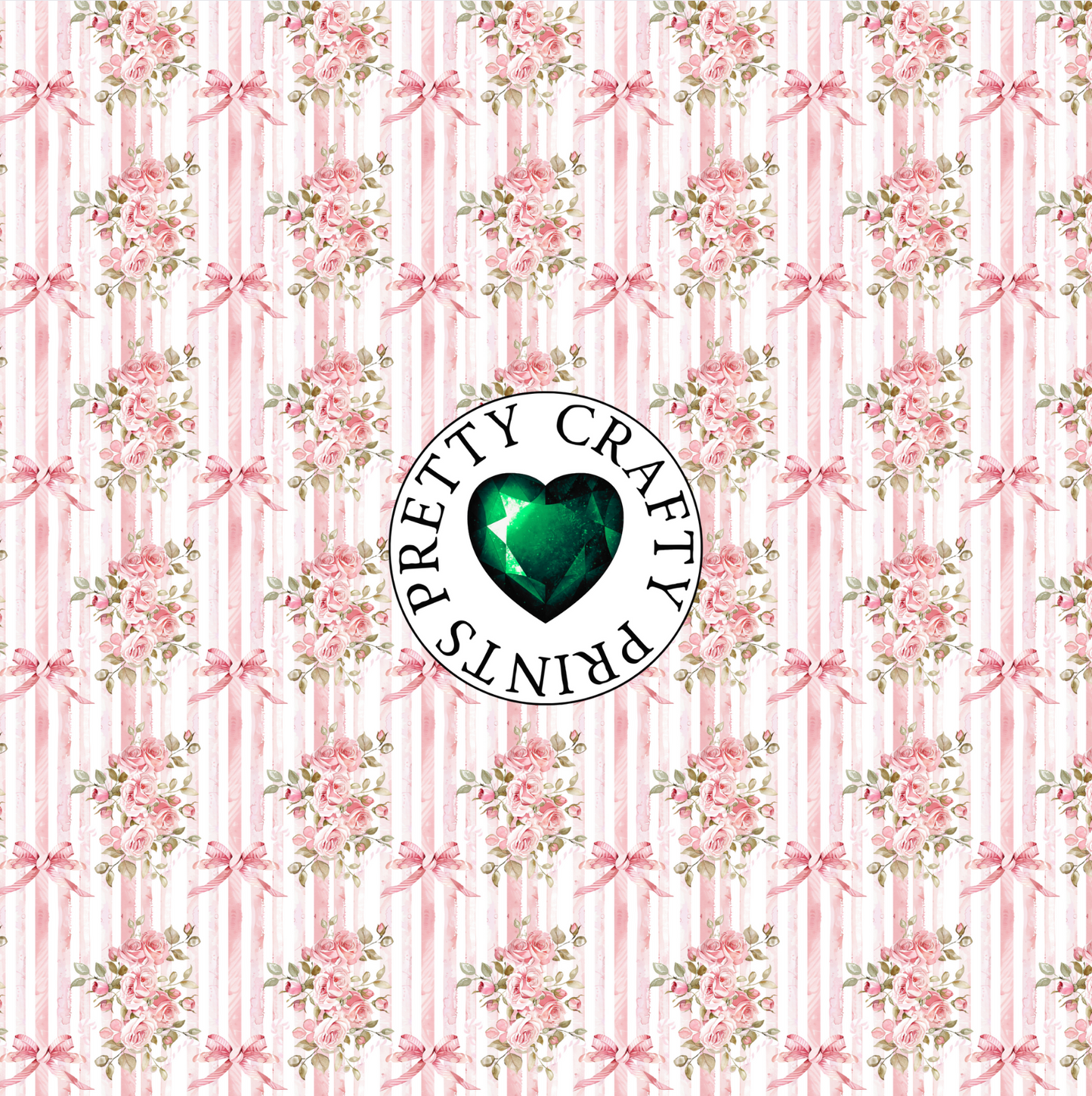 ROSES & RIBBONS ADHESIVE VINYL