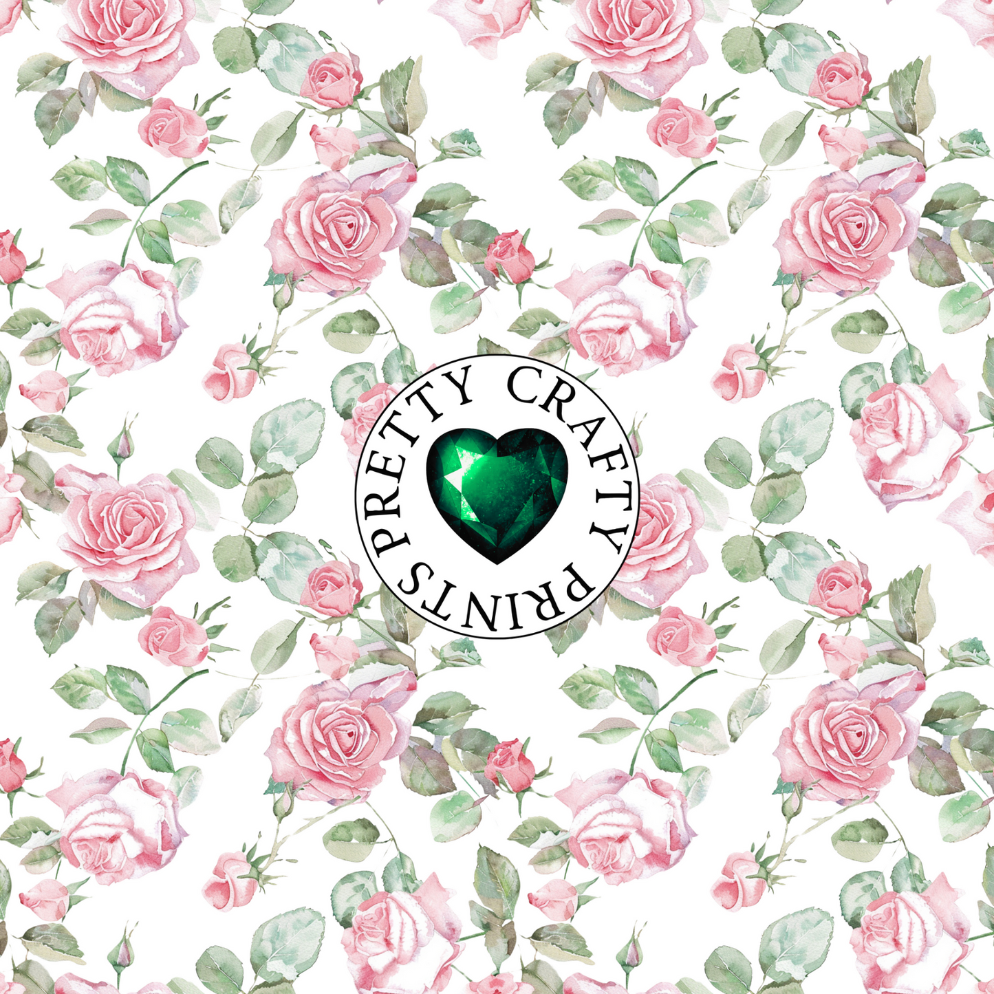 SHABBY BLUSH ROSES ADHESIVE VINYL