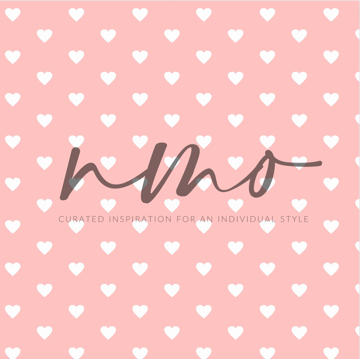 WHITE HEARTS ON BLUSH