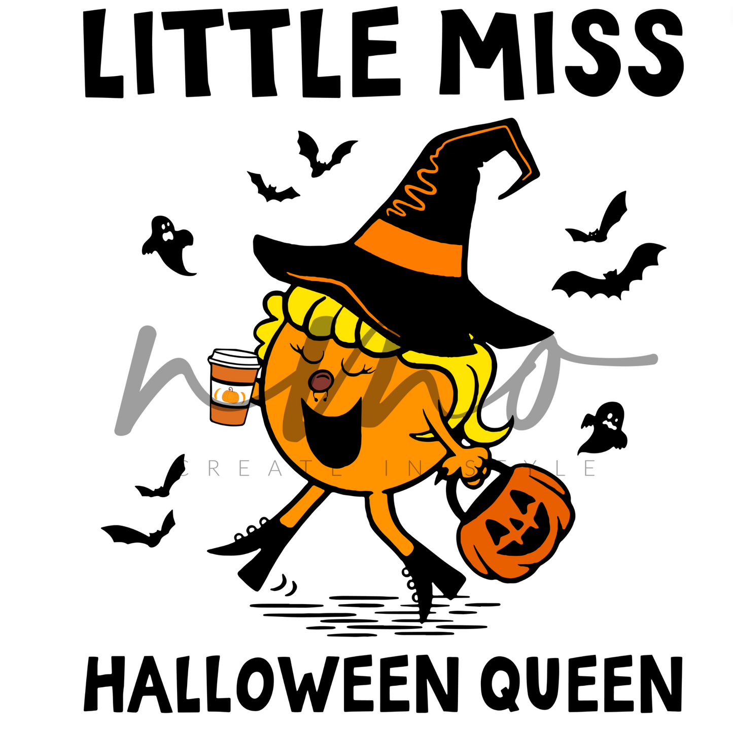 LIL MISS HALLOWEEN UV DECAL