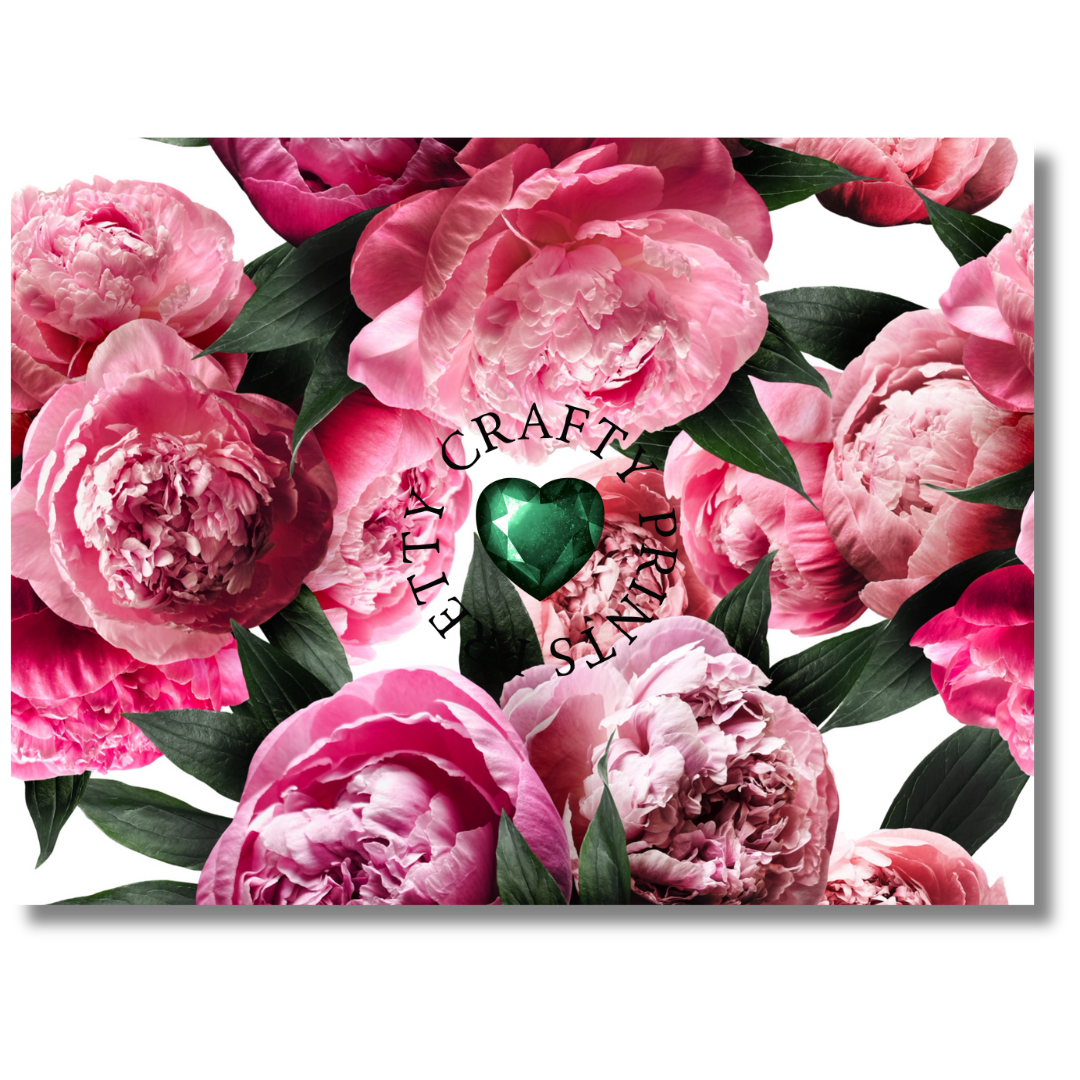 VIVID PEONIES TABLETOP PHOTO BACKDROP
