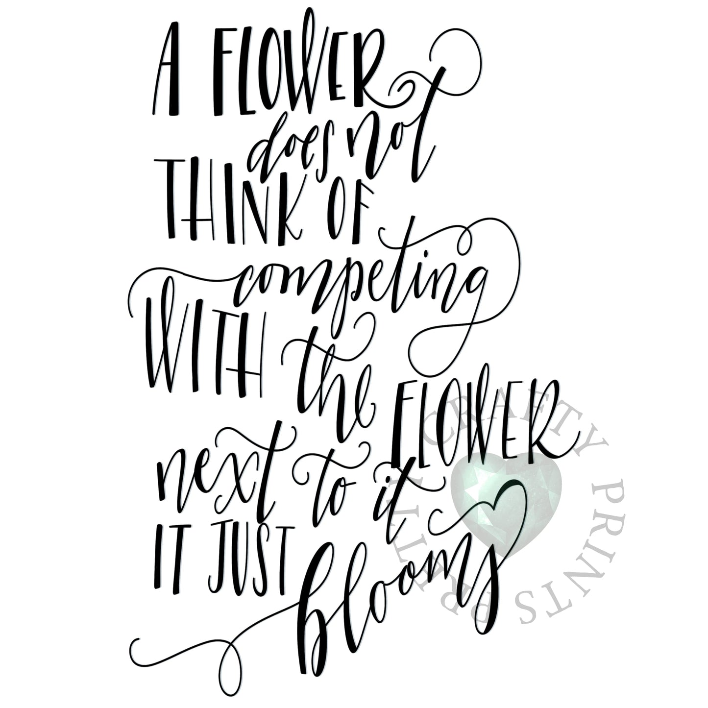 A FLOWER JUST BLOOMS DECAL