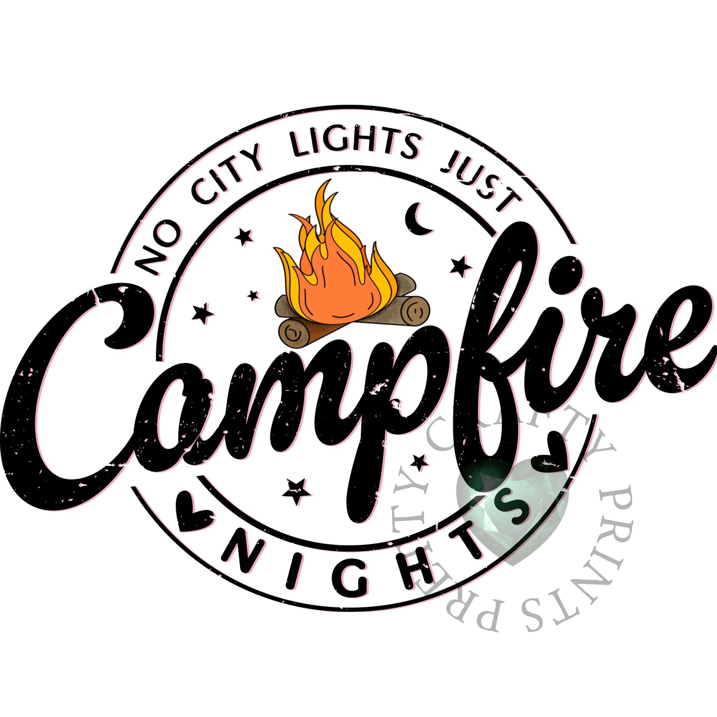 CAMPFIRE NIGHTS DECAL