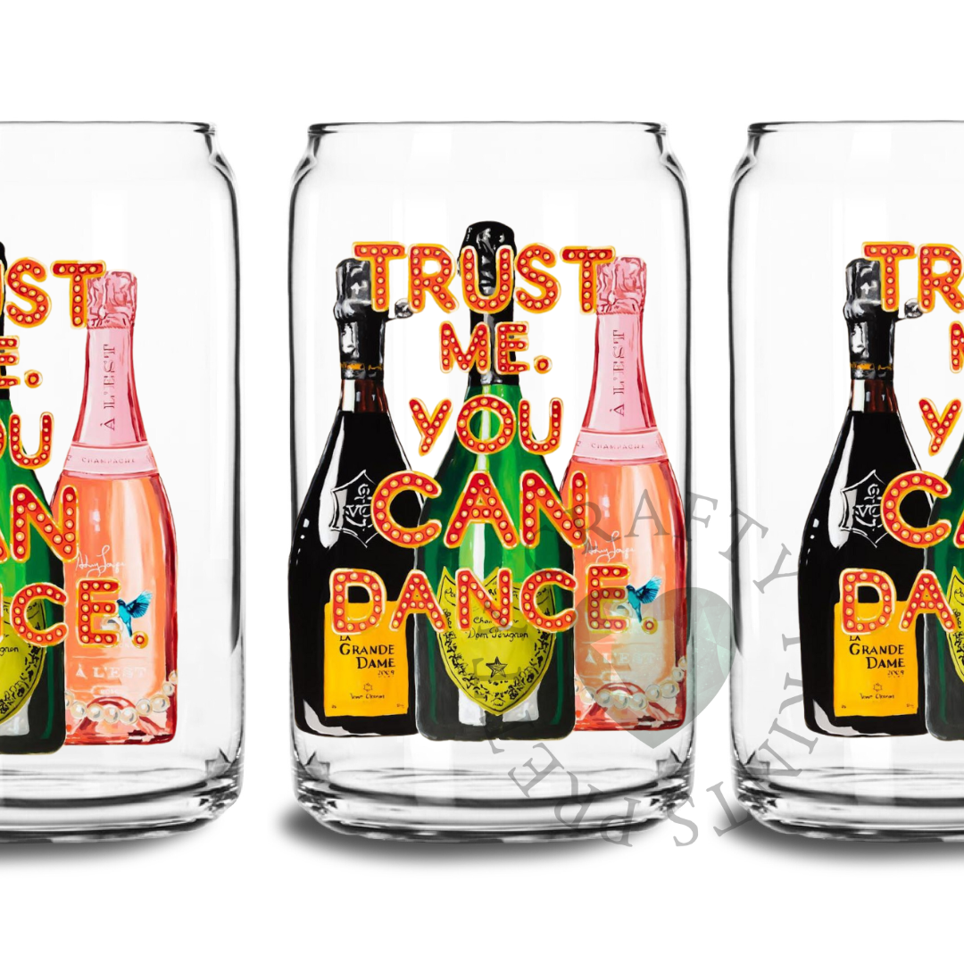 TRUST ME. UV DTF TRANSFER GLASS CAN DECAL