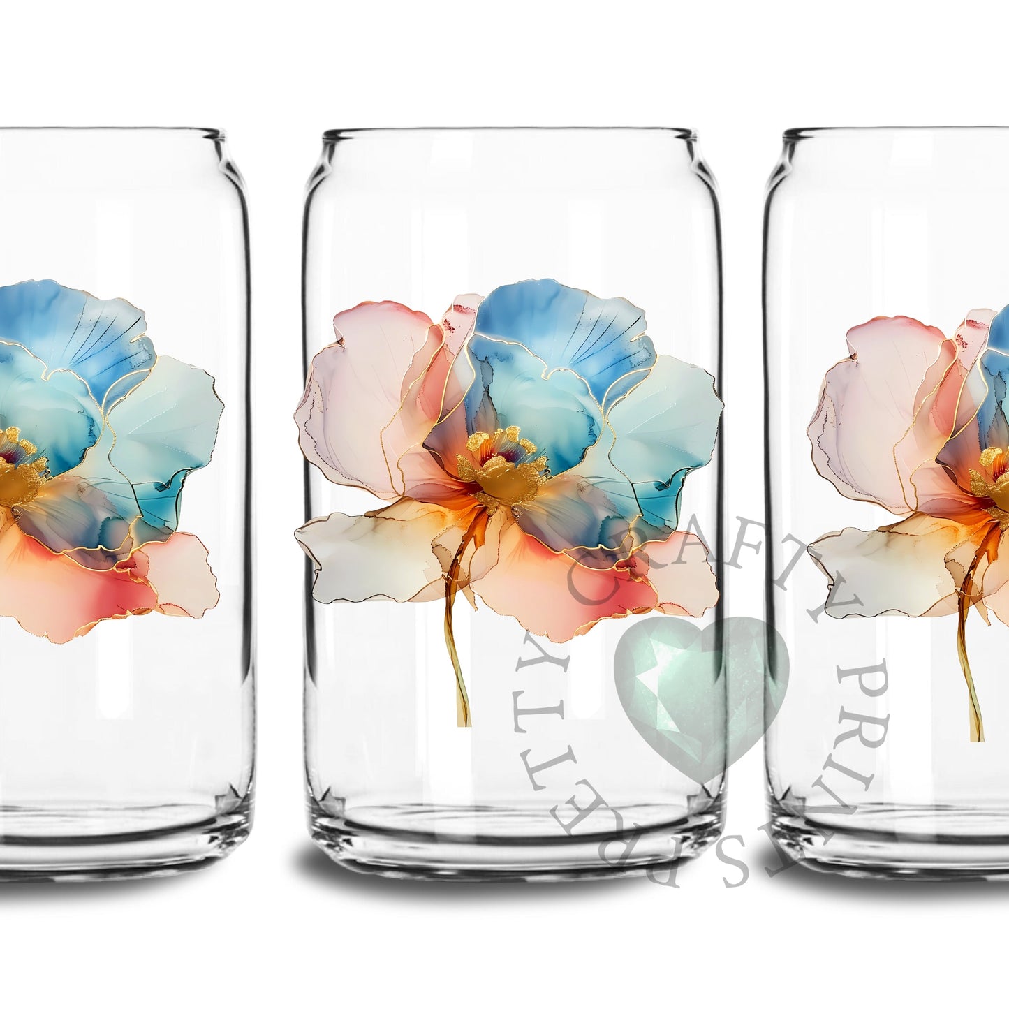 BRIGHT ROSE UV DTF TRANSFER
