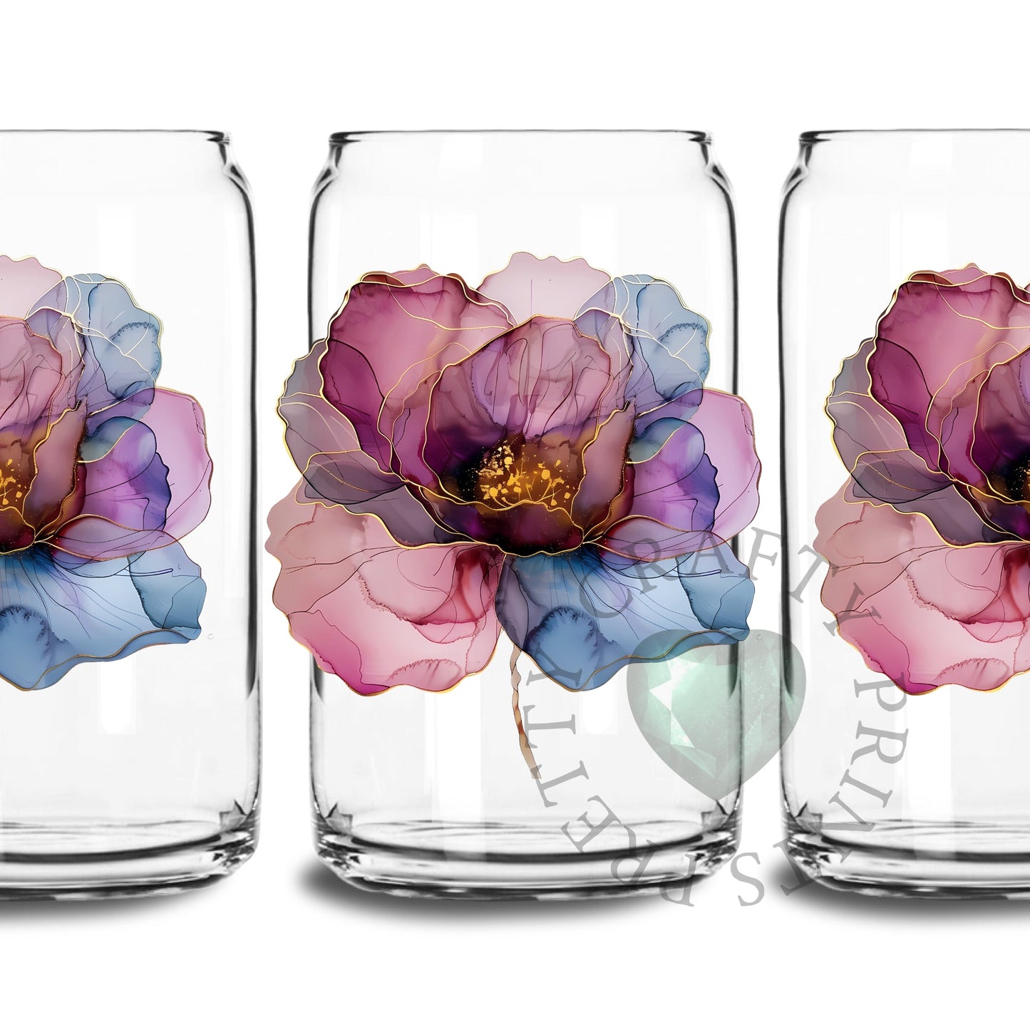 MERMAID CARNATION UV DTF TRANSFER