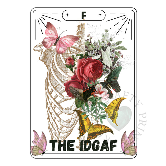 THE IDGAF CARD DECAL