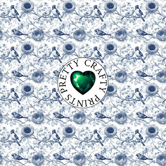 BLUE TOILE BIRDS NEST