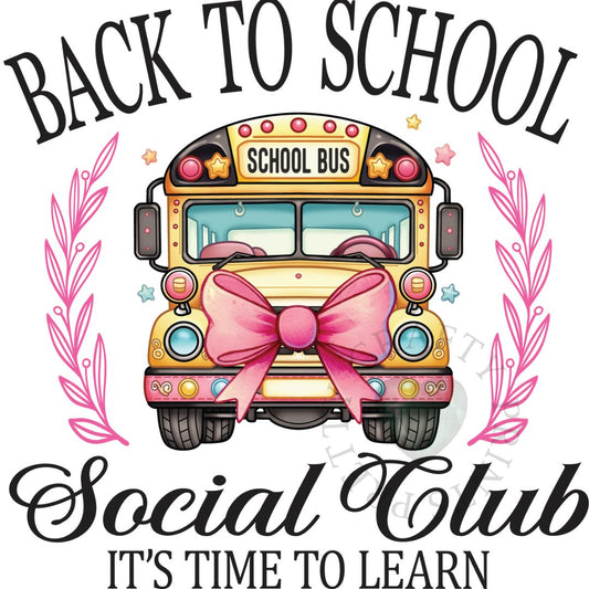 BACK TO SCHOOL SOCIAL CLUB DECAL