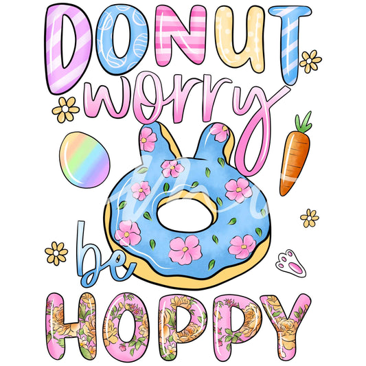BE HOPPY EASTER UV VINYL DECAL