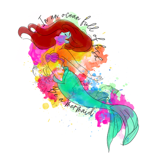 BE A MERMAID DECAL