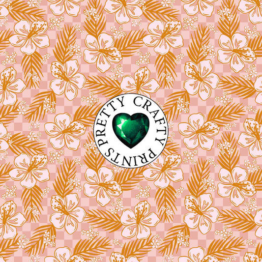 HONOLULU ON CHECKERED OPAQUE VINYL