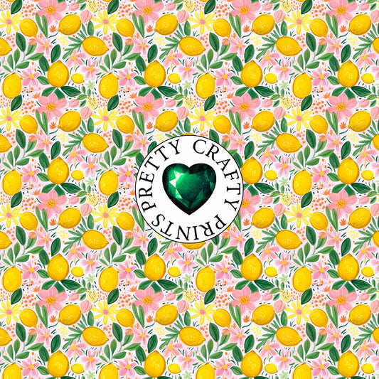 LEMON HIBISCUS ADHESIVE VINYL