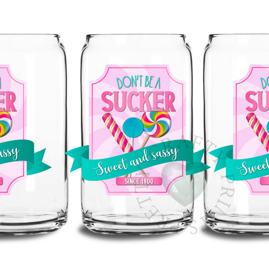 SUCKER UV DTF TRANSFER GLASS CAN DECAL